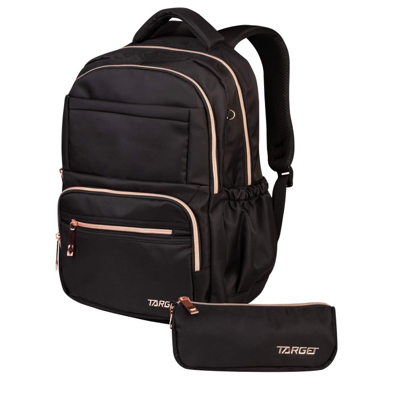 deepblack1 Ranac i pernica set 2/1 Target Glammer Deep Black