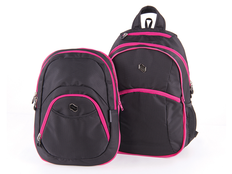 Ranac Pulse 2u1 Teens Pink Black Dot