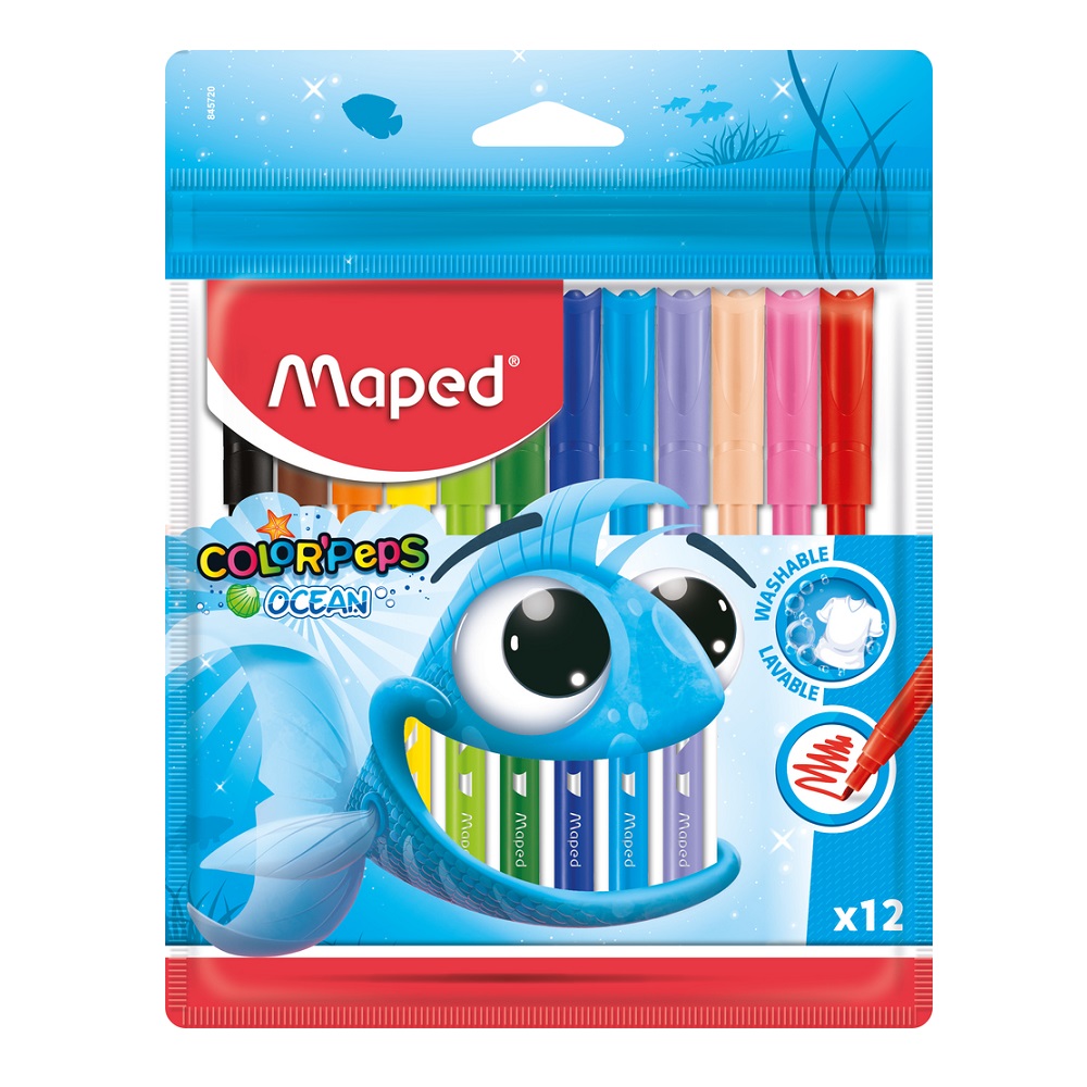 Flomasteri Maped Color`Peps Ocean x12