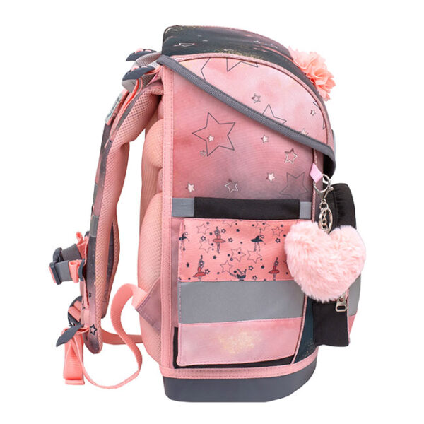 Ranac školski anatomski Belmil Compact Ballerina black pink
