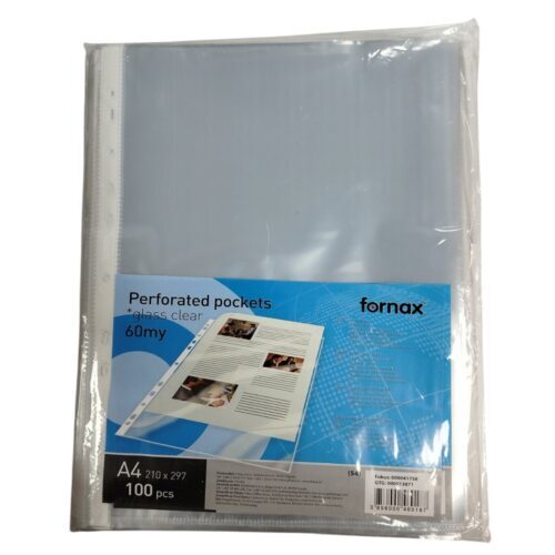 Fascikla sa 11 rupa 60my A4 Fornax glass clear