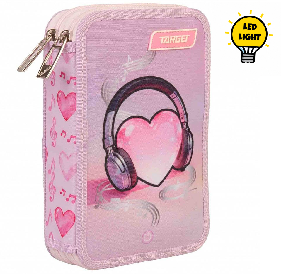 LED dupla pernica puna Target Music Heart