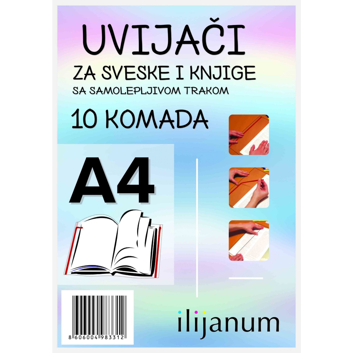 Uvijači samolepljivi za sveske i knjige A4 Ilijanum